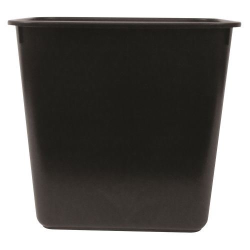 Essential Wastebasket, 8 Quart Rectangular, Black